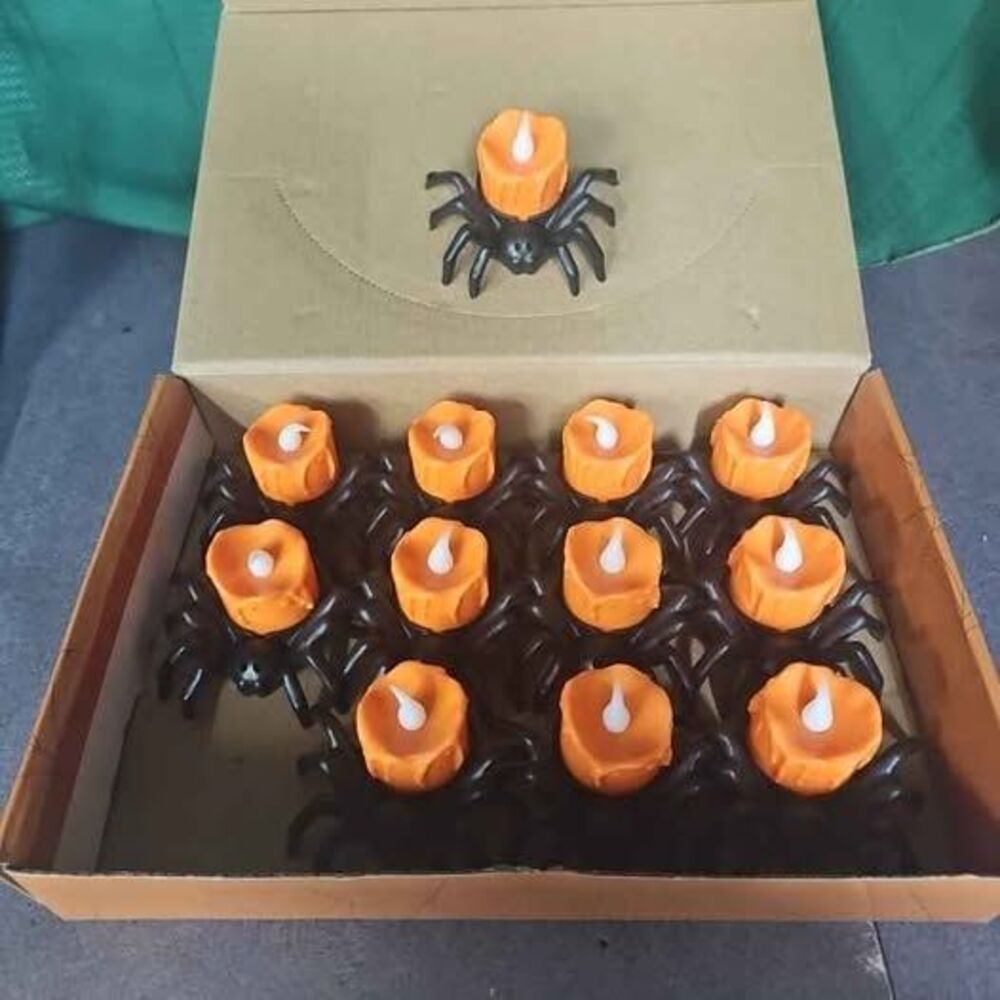 12 pk Flameless Spider Tealights